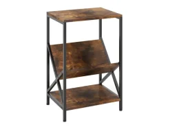 Tische^Costway Beistelltisch 3-Stufiger Plattenspielerständer Couchtisch