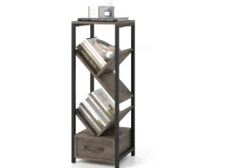 Costway Büroregal Freistehend Aufbewahrungsregal 30,5 x 30,5 x 91,5 cm