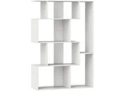 Bücherregale^Costway Geometrische Holzregal Bücherregal mit Kippsicherungen