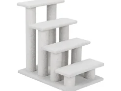 Katzenbedarf^Costway Tiertreppe Katzentreppe 4 Stufen Haustiertreppe