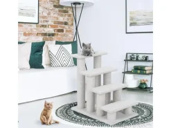 Katzenbedarf^Costway Tiertreppe Katzentreppe 4 Stufen Haustiertreppe