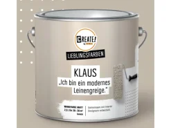 CREATE! by OBI Innenfarben^Lieblingsfarben Wandfarbe Klaus Leinen matt 2,5 l