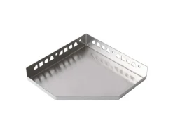 Dalsys Eckregale^Duschablage Befliesbar 200mm x 200mm Edelstahl Silber