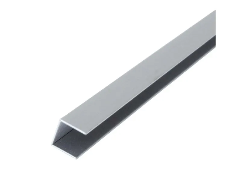 Dalsys Bordüren^Fliesenschiene U-Profil 2,5m x 25mm Edelstahl Poliert