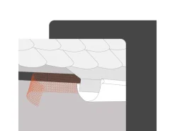 DAPRONA Insektenschutz^Lüftungsband Traufgitter 60m x 80mm PVC Gerollt