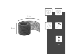 DAPRONA Vogelschutzgitter Lüftungsband PVC 5m x 180mm Belüftung