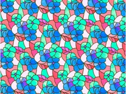 d-c-fix Klebefolien^Klebefolie Lisboa Spring Rot-Blau-Transparent 45 cm x 150 cm