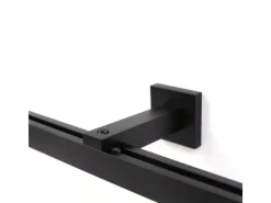 Deco-Raum Gardinenschiene nach Maß 1-Lauf Cube Schwarz 170cm