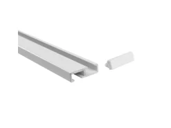 Deco-Raum Gardinenschienen^Gardinenschiene nach Maß 1-Lauf Deckenmontage Minimal 440cm