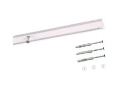 Deco-Raum Gardinenschiene nach Maß 1-Lauf Deckenmontage Minimal 280cm