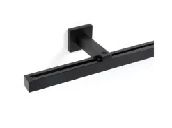 Deco-Raum Gardinenschienen^Gardinenschiene nach Maß 1-Lauf Cube Schwarz 540cm