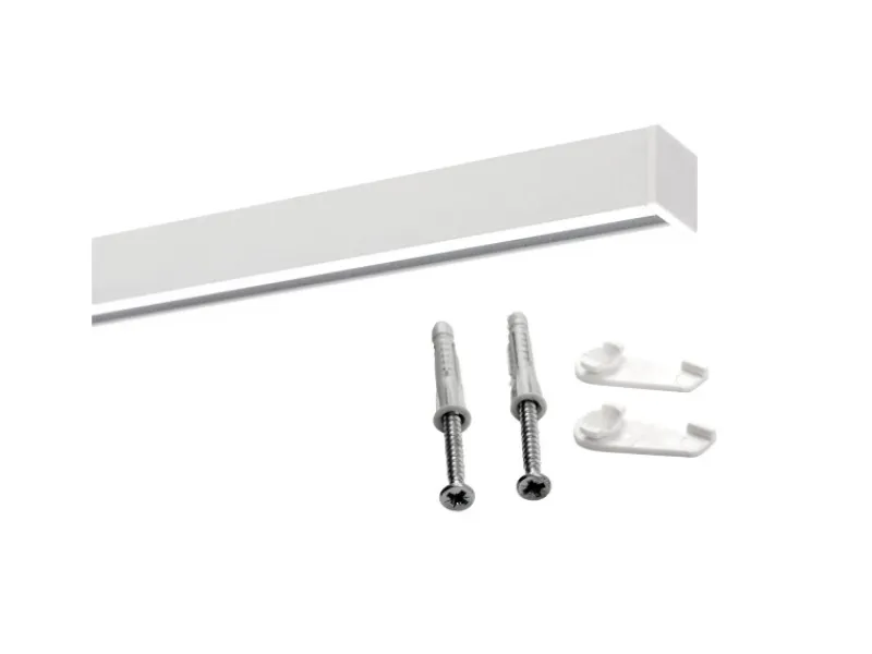 Deco-Raum Gardinenschiene nach Maß 1-Lauf Square 220cm