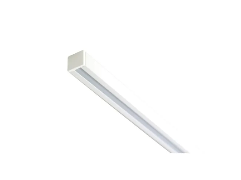 Deco-Raum Gardinenschiene nach Maß 1-Lauf Square 220cm