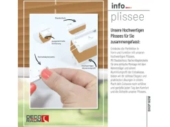 Deco-Raum Plissee Basic ohne Bohren 90x150cm Blickdicht Klemmfix