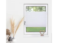 Deco-Raum Plissee Basic ohne Bohren 90x150cm Blickdicht Klemmfix