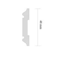 Decosa Deckenplatten^Flachprofil Ramona selbstklebend Weiß 1 x 2 m