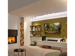 Decosa Deckenplatten^Lichtleiste Kathleen Weiß 1 x 2 m