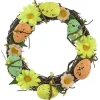 Ostern^Deko-Kranz aus Holz mit Eiern Ø 15 cm