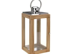 Laternen^Deko-Laterne 14 cm x 14 cm x 31,5 cm Natur