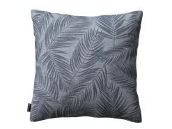Dekoria Kissenbezüge^Kissenhülle Kinga aus Stoffkollektion Flowers in Graphite-Silbern in 60 x 60 cm