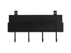 Denpanels Wandregale^Regal schwarz mit 4 Stiften 21,5 cm inkl. Schrauben