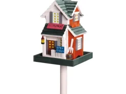 Dobar Buntes Western-Vogelhaus Restaurant 18 cm x 18 cm x 23 cm Kiefer