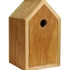 Dobar Vogelbedarf^Design-Nistkasten Eichenholz mit Spitzdach Braun