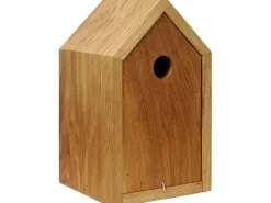 Dobar Vogelbedarf^Design-Nistkasten Eichenholz mit Spitzdach Braun