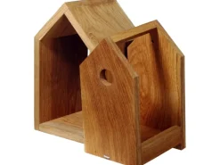 Dobar Vogelbedarf^Design-Nistkasten Eichenholz mit Spitzdach Braun