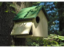 Dobar Eichhörnchenkobel mit 3 Eingängen Kiefer Grün 25 cm x 26 cm x 28,5 cm