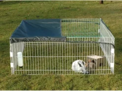 Dobar Kleintierbedarf^Freilaufgehege-Set 4-eckig