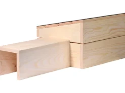 Dobar Kleintierbedarf^Igelhaus Bausatz 74,5 x 29 x 24 cm Schwarz FSC®