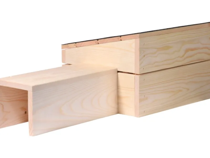 Dobar Kleintierbedarf^Igelhaus Bausatz 74,5 x 29 x 24 cm Schwarz FSC®