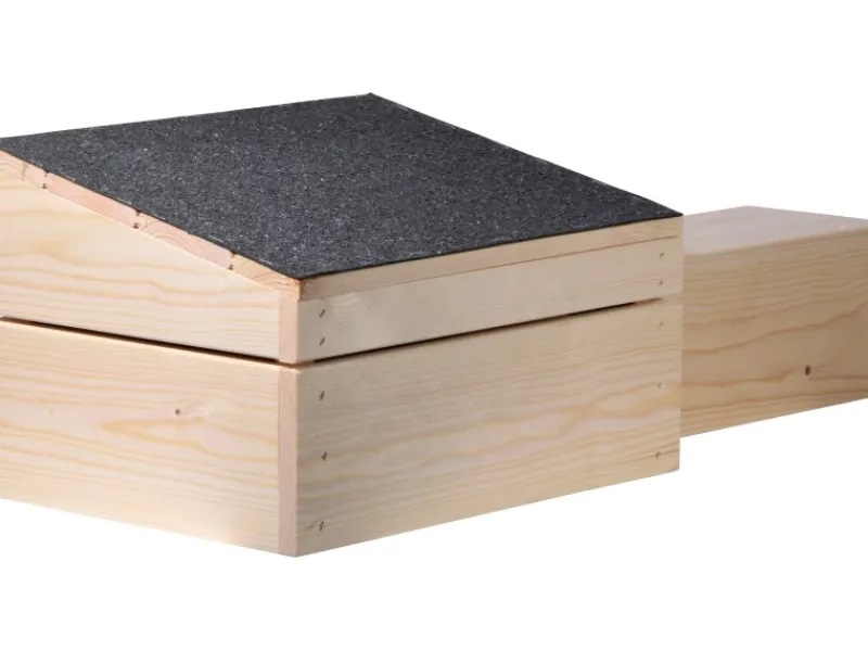 Dobar Kleintierbedarf^Igelhaus Bausatz 74,5 x 29 x 24 cm Schwarz FSC®