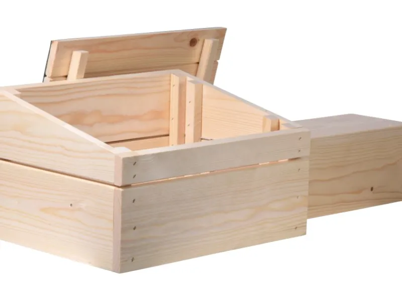 Dobar Kleintierbedarf^Igelhaus Bausatz 74,5 x 29 x 24 cm Schwarz FSC®