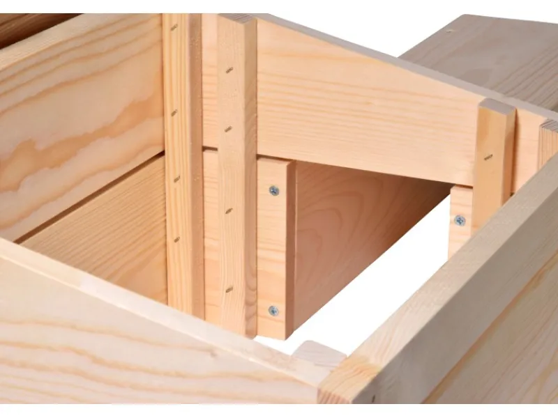 Dobar Kleintierbedarf^Igelhaus Bausatz 74,5 x 29 x 24 cm Schwarz FSC®