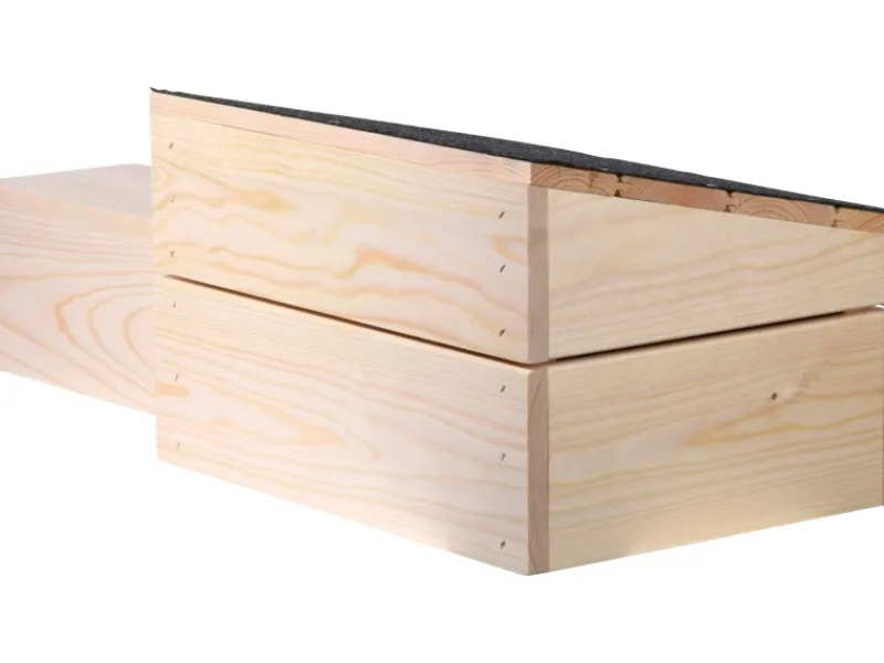 Dobar Kleintierbedarf^Igelhaus Bausatz 74,5 x 29 x 24 cm Schwarz FSC®