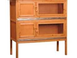 Dobar Kleintierbedarf^Kleintierstall mit 2 Etagen 115 cm x 45 cm x 116 cm FSC®