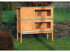 Dobar Kleintierbedarf^Kleintierstall mit 2 Etagen 115 cm x 45 cm x 116 cm FSC®