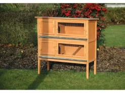 Dobar Kleintierbedarf^Kleintierstall mit 2 Etagen 115 cm x 45 cm x 116 cm FSC®