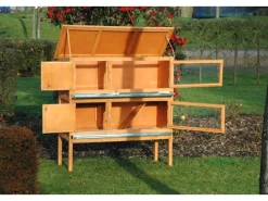 Dobar Kleintierbedarf^Kleintierstall mit 2 Etagen 115 cm x 45 cm x 116 cm FSC®