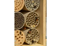 Dobar Insektenschutz^Profi-Insektenhotel für Wildbienen 16 cm x 12,5 cm x 23 cm Birke