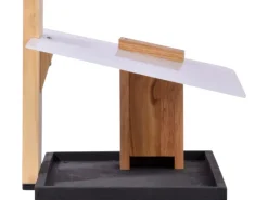 Dobar Vogelbedarf^Vogelfutterhaus Futura I mit Futter-Silo für Wildvögel 35 cm x 24 cm Holz