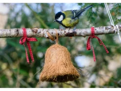 Dobar Vogelbedarf^Vogelfutter-Mix 8x gefüllte Futterglocken mit Fettfutter