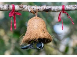 Dobar Vogelbedarf^Vogelfutter-Mix 8x gefüllte Futterglocken mit Fettfutter