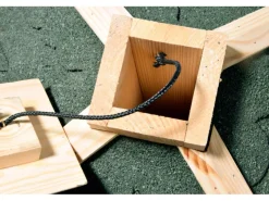 Dobar Vogelhaus Bitumen-Dachschindeln Grün 54 x 54 x 38 cm FSC®