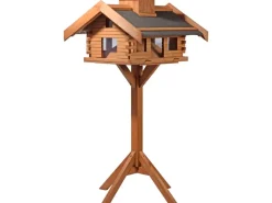 Dobar Vogelbedarf^Vogelhaus Blockhaus Gipfel 84 cm x 78 cm x 53 cm Kiefer Braun FSC®