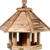 Dobar Vogelhaus "Brillo" mit Futtersilo, 45 x 45 x 47 cm Kiefer geflammt FSC®