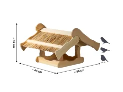 Dobar Vogelbedarf^Vogelhaus Kunoy mit Schilfdach für Ständer FSC®