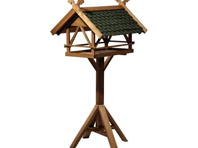 Dobar Vogelbedarf^Vogelhaus Westfalen mit Futterhaus 78 cm x 62 cm x 58 cm Kiefer